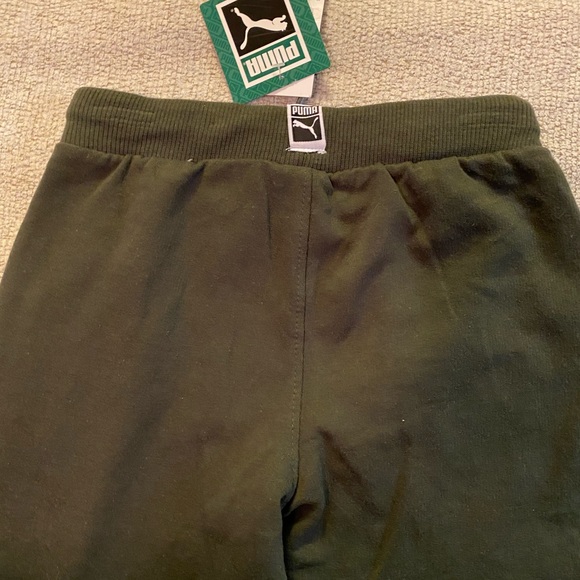 Puma Kids Boys Dark Green Sweatpants Size 6 - Picture 3 of 8